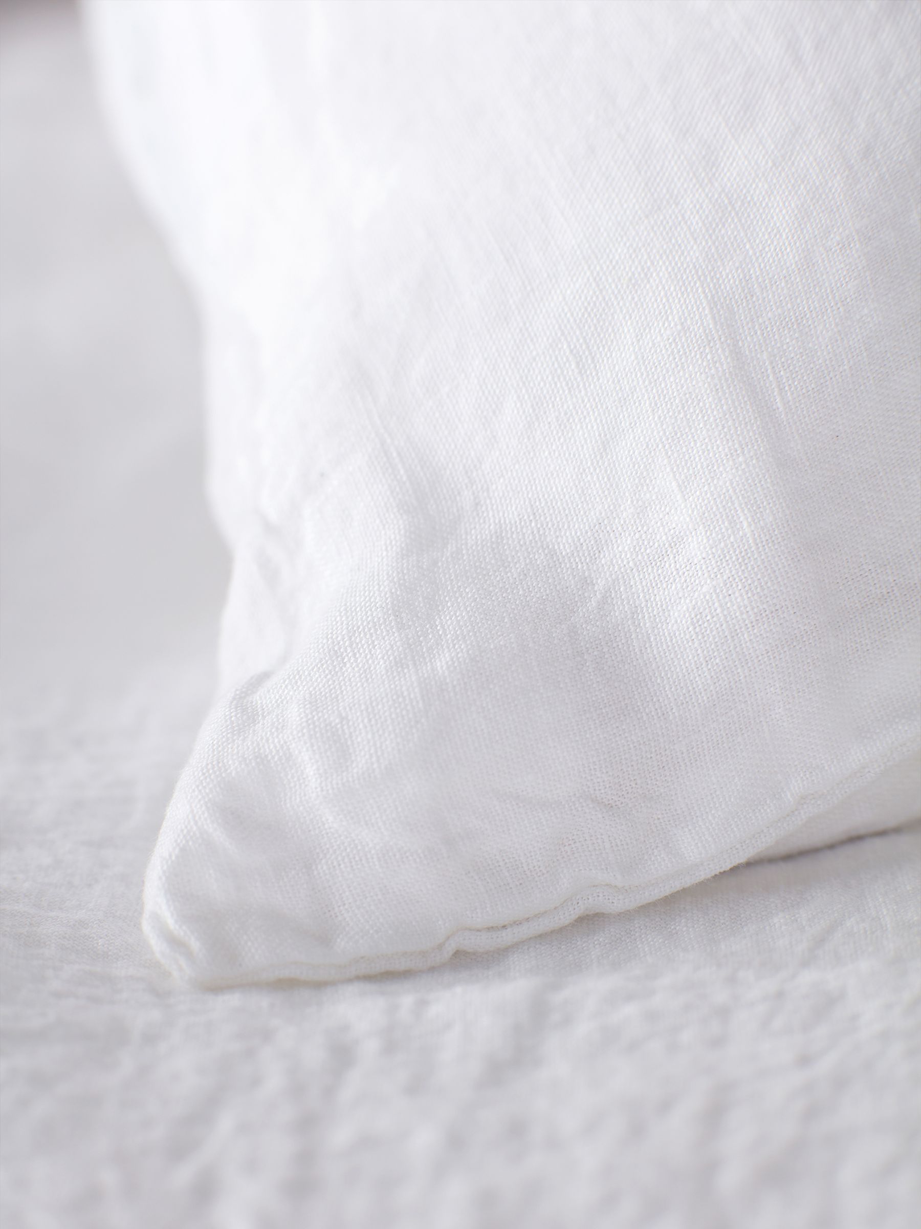 Secret Linen Store White 100% Linen Pillowcase