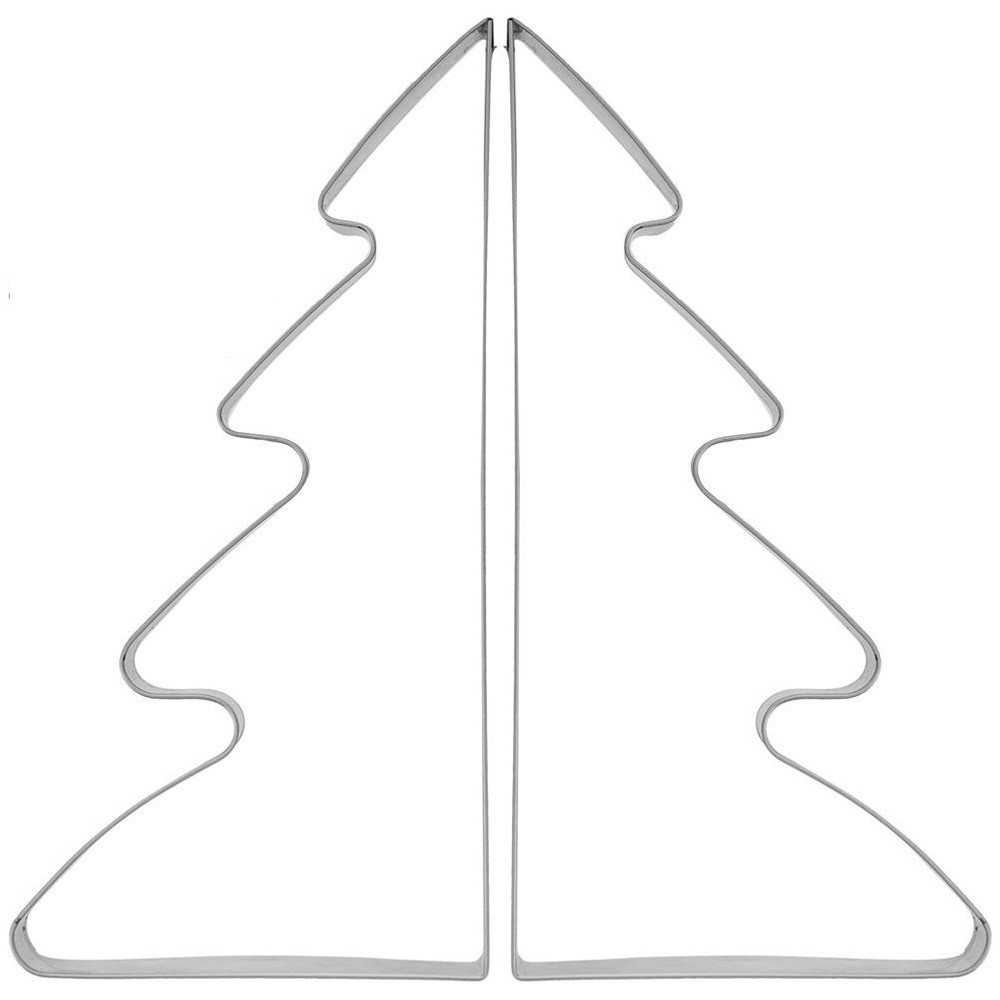 Wykrawacz do ciastek stalowy choinka 15,5 cm 2 szt.