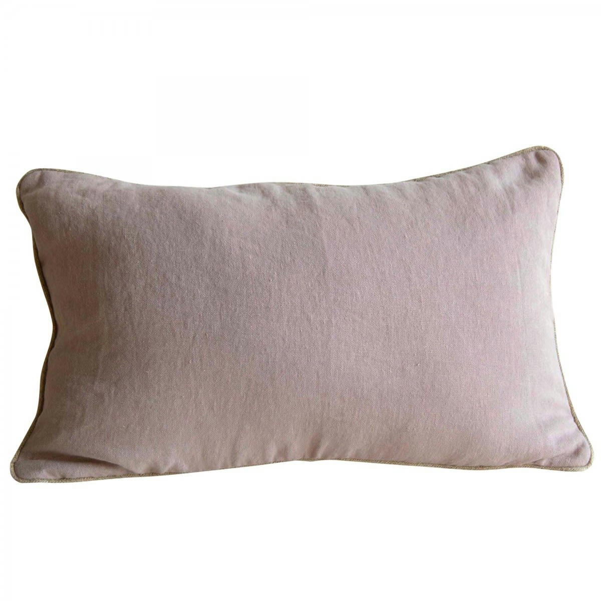 SMALA - Housse de coussin en lin rose clair 40x65