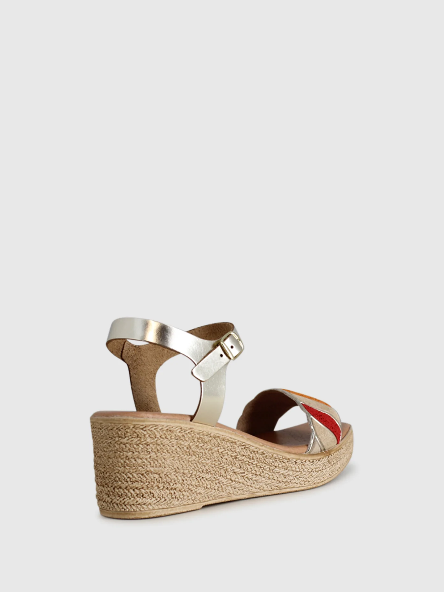 Sandálias de Cunha em Multicolor