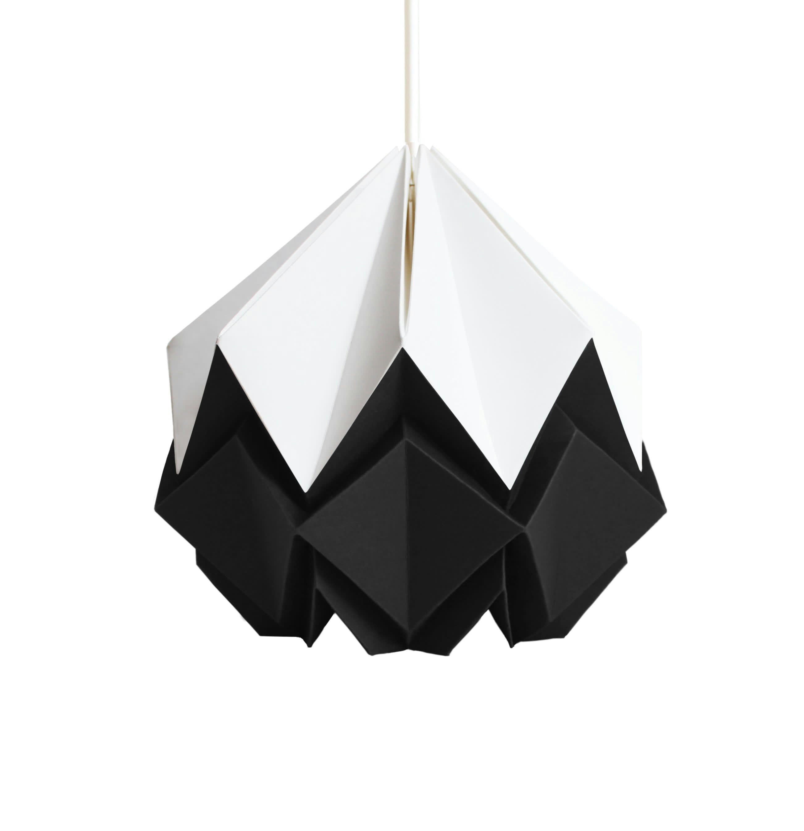 HANAHI - Suspension origami bicolore en papier taille S