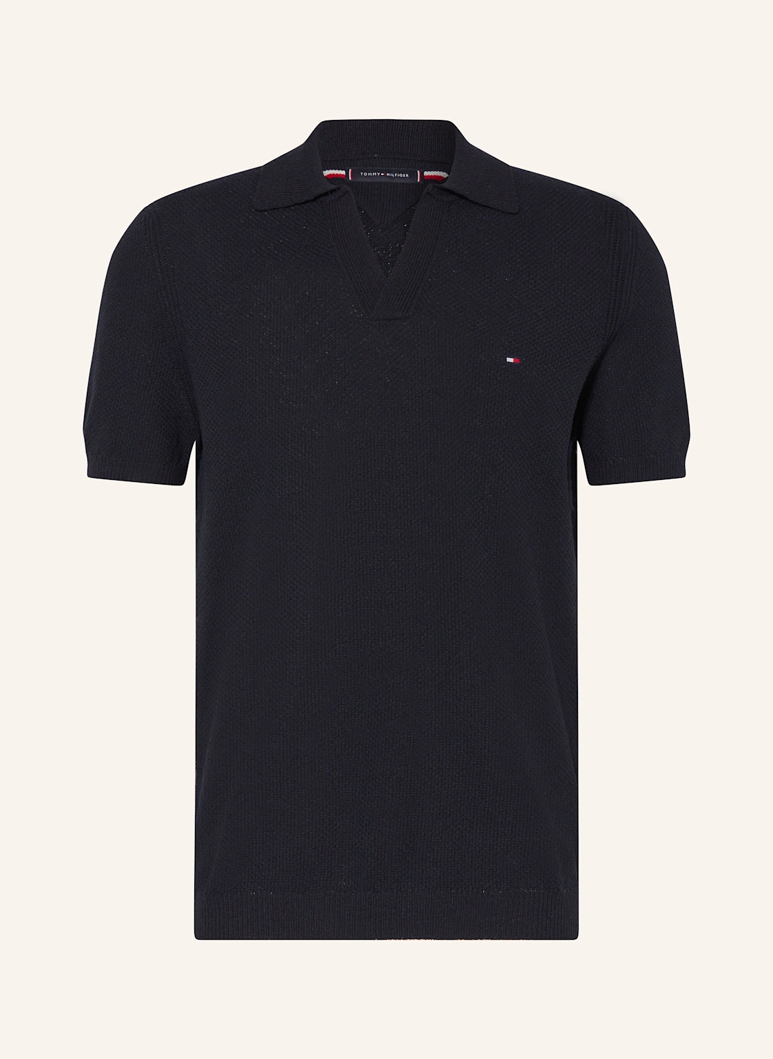 TOMMY HILFIGER Strick-Poloshirt Regular Fit