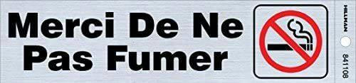 Sign Def De Fumer, 2-in x 8-in