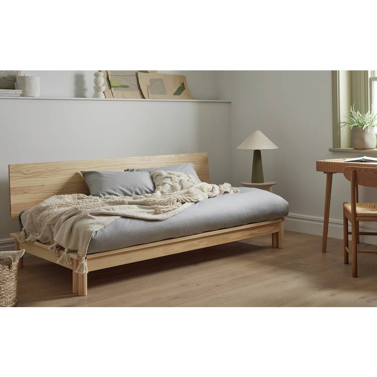 Habitat Akio Guest Bed with 2 Mattresses - Natural