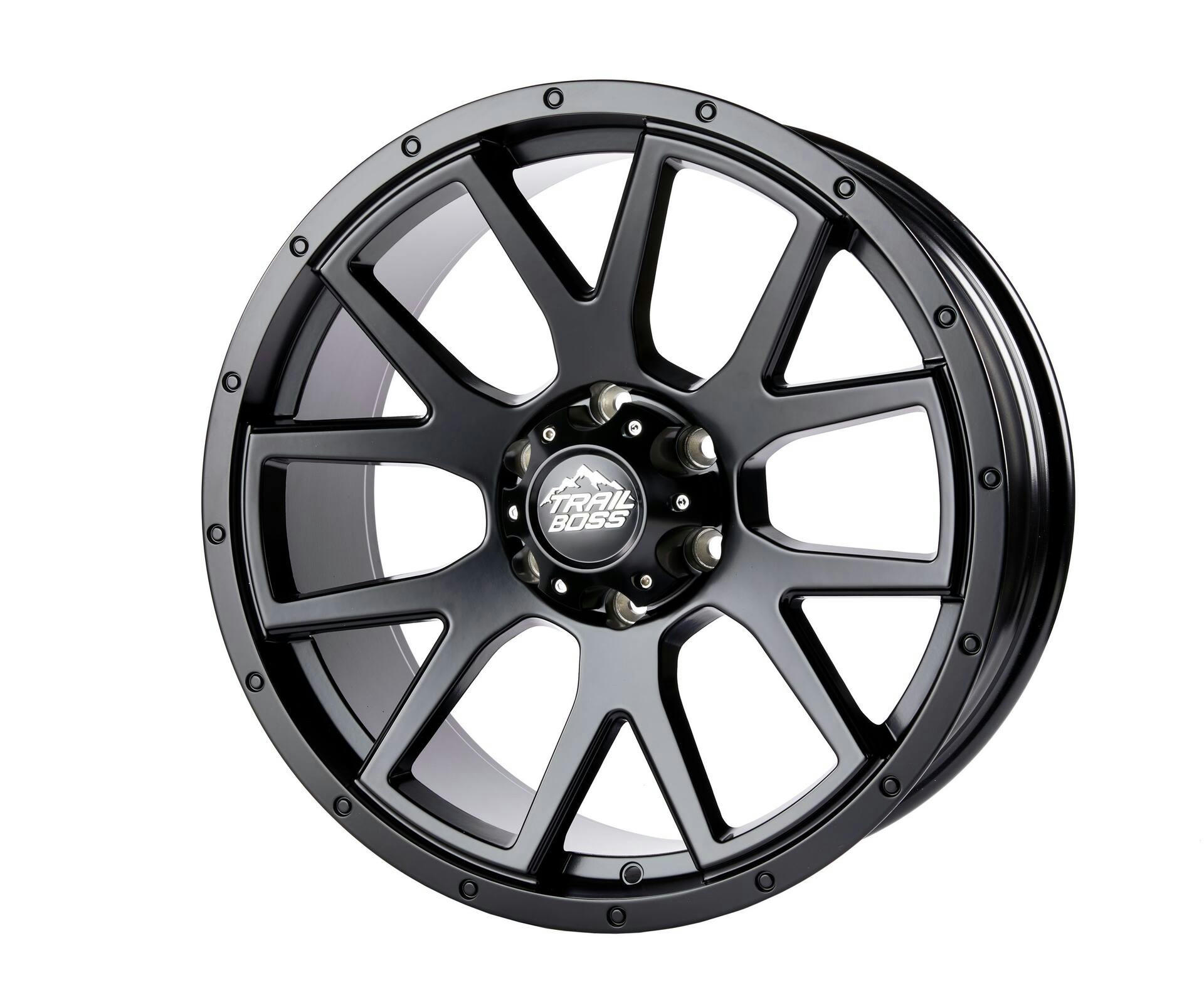 Trail Boss Rebel Truck Alloy Wheel/Rim, Satin Black