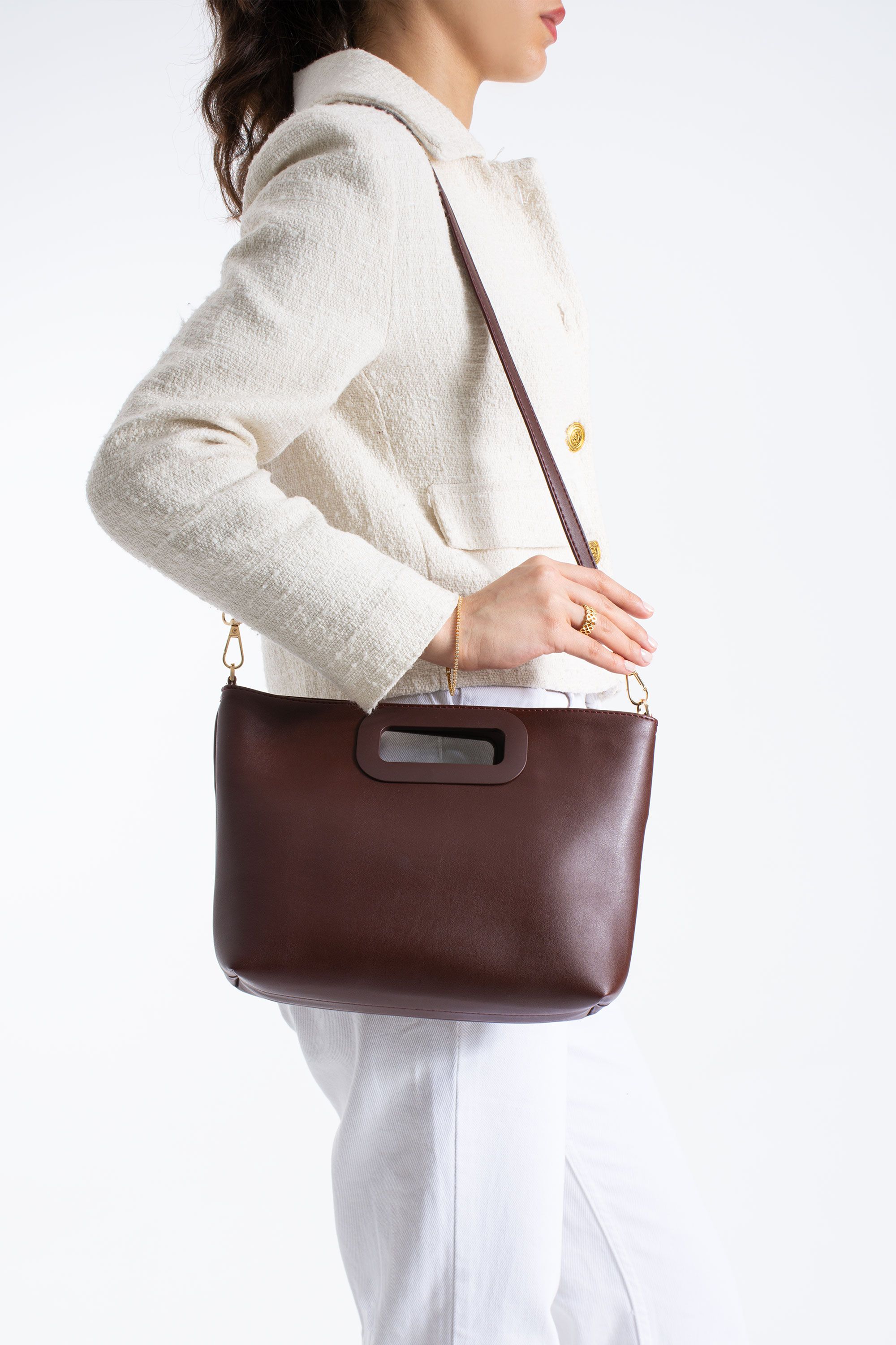 Belissh Crossbody Bag With Handle Detail