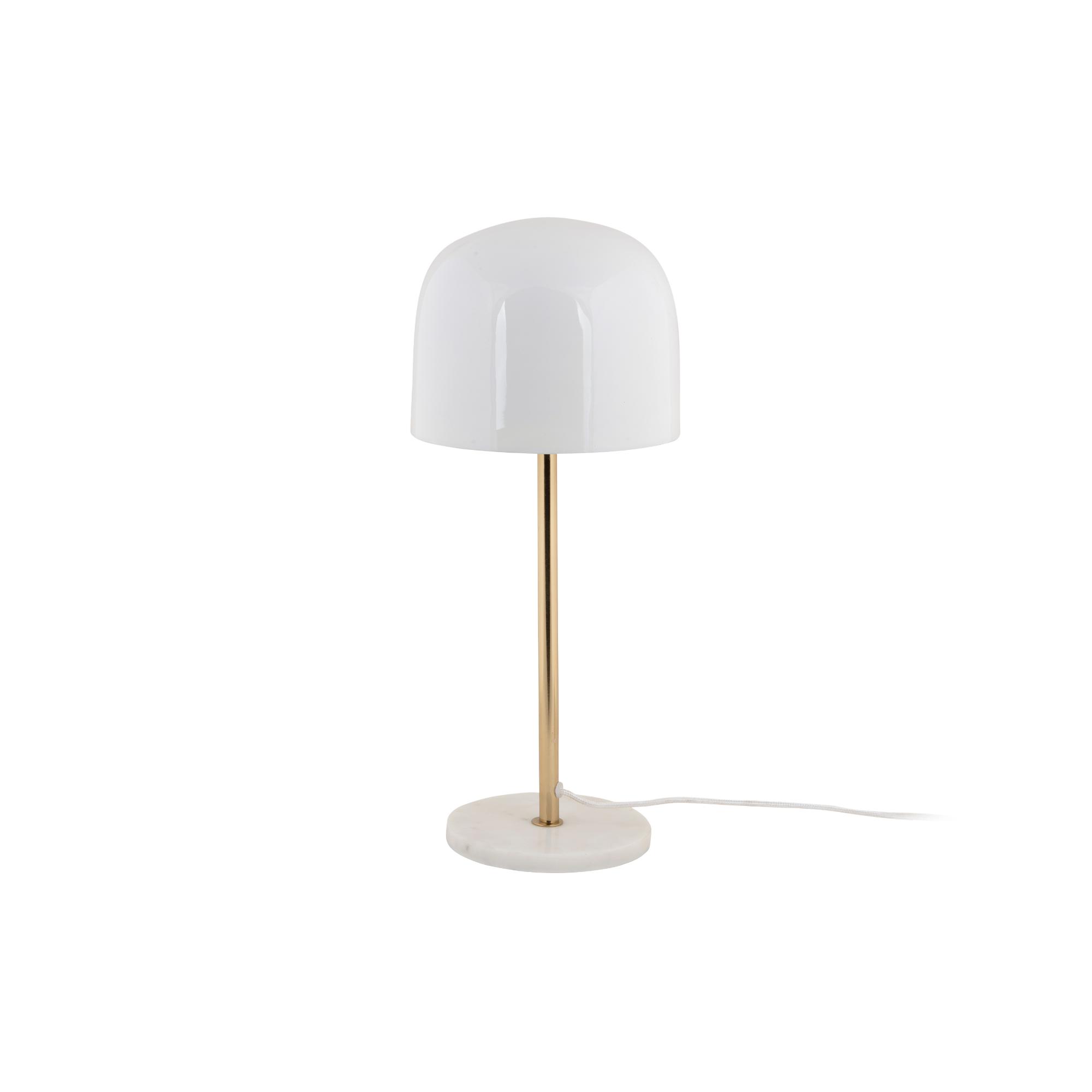 Leitmotiv tafellamp Manta - wit - 20x20x50cm - Paddenstoellamp