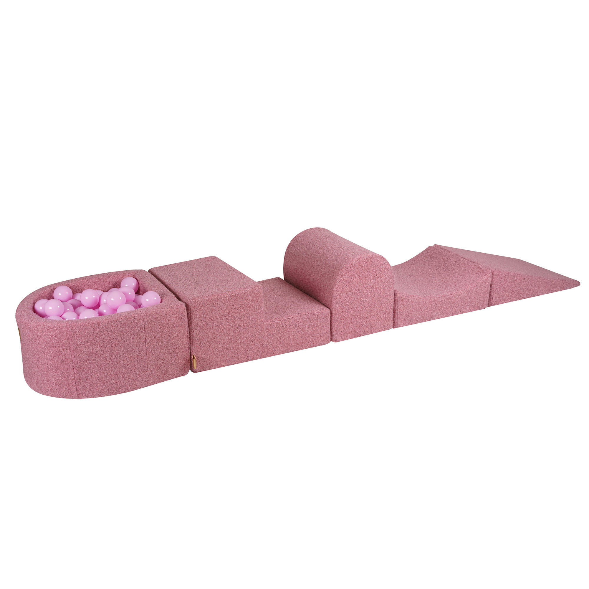 - Aire de jeu mousse avec piscine à balles Rose Pastel W45cm