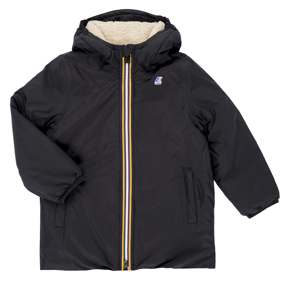 K-Way - P. LE VRAI 4.0 EIFFEL ORSETTO - Black