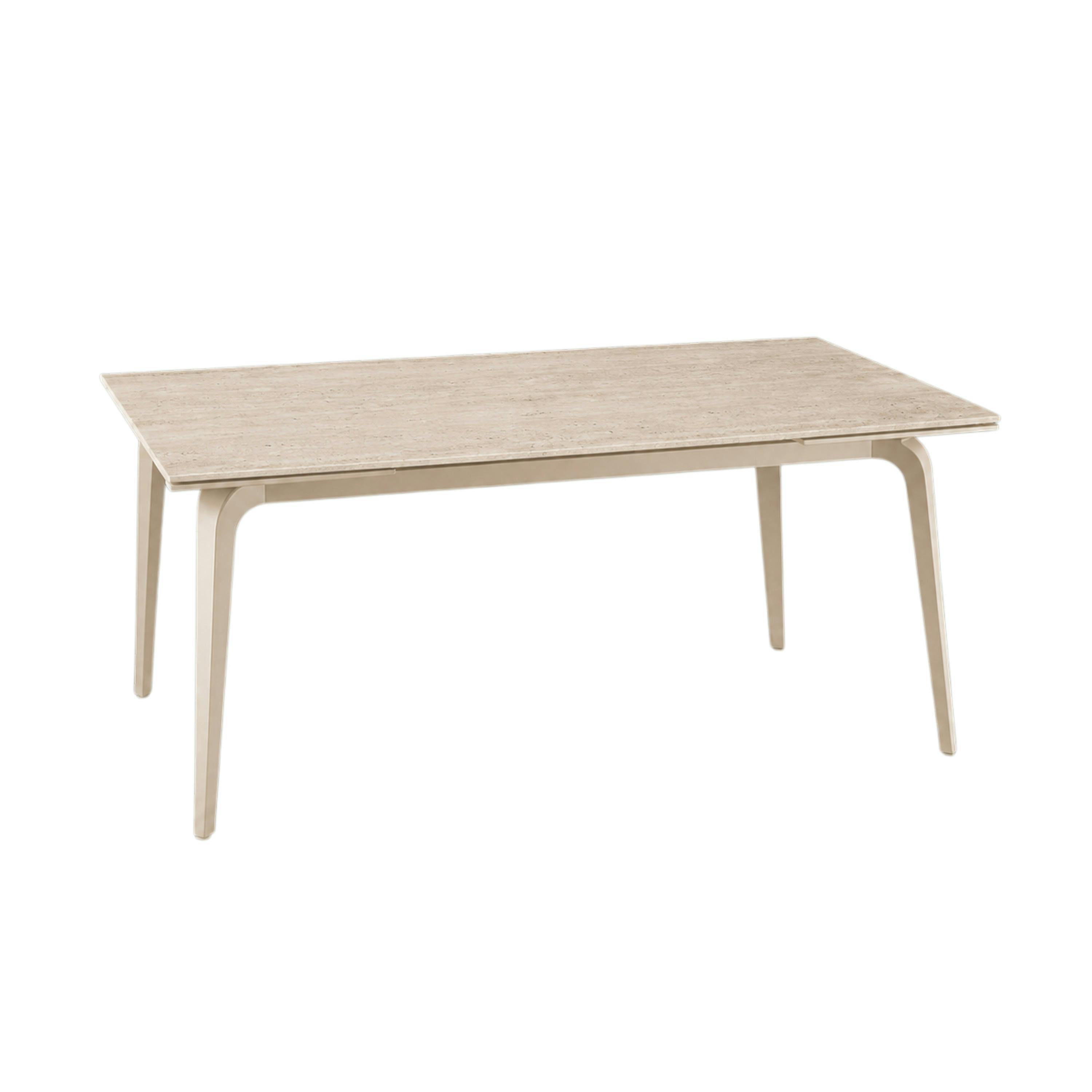 Table céramique à décor travertin 140-220 cm LORA