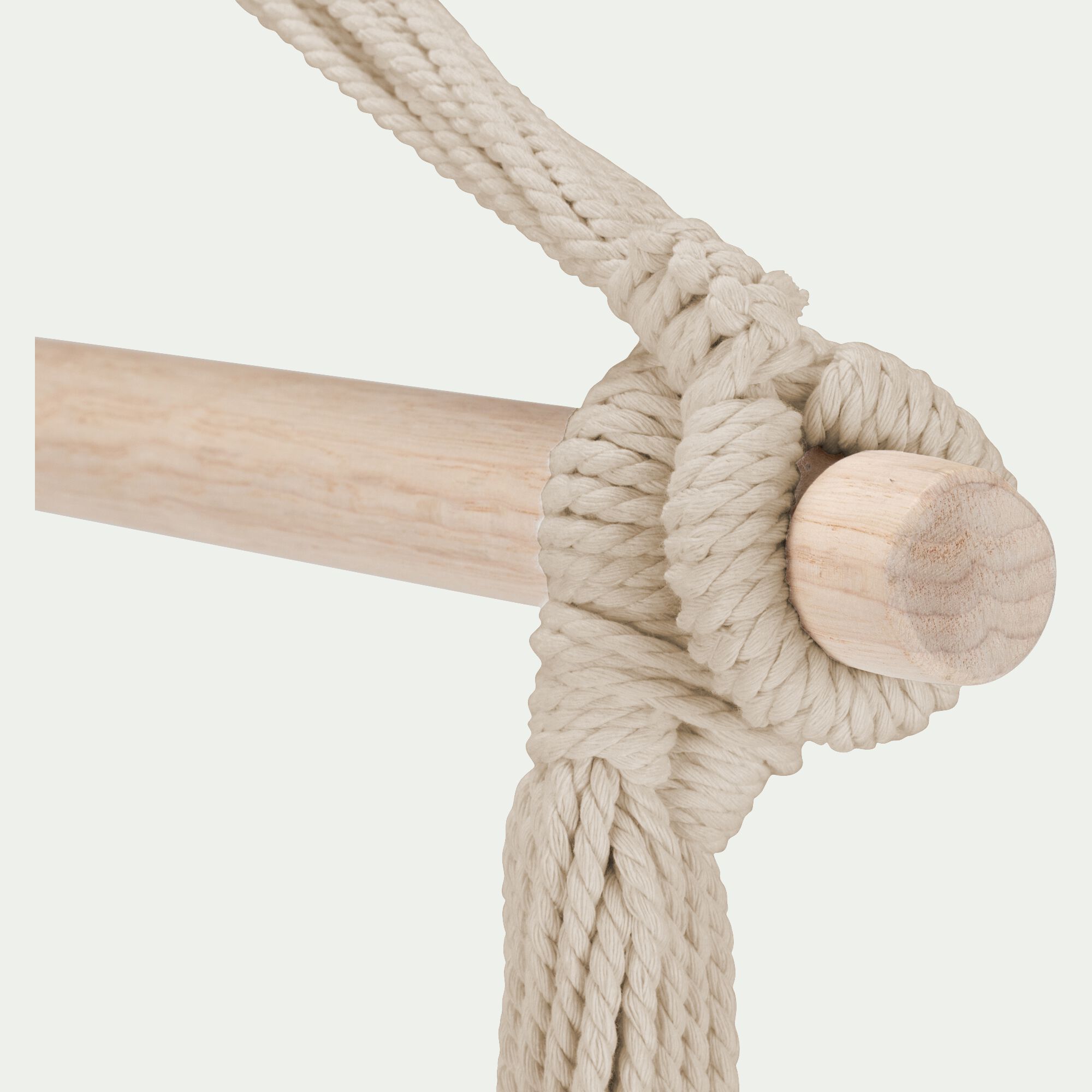 LENA - Fauteuil suspendu en polycoton - beige roucas