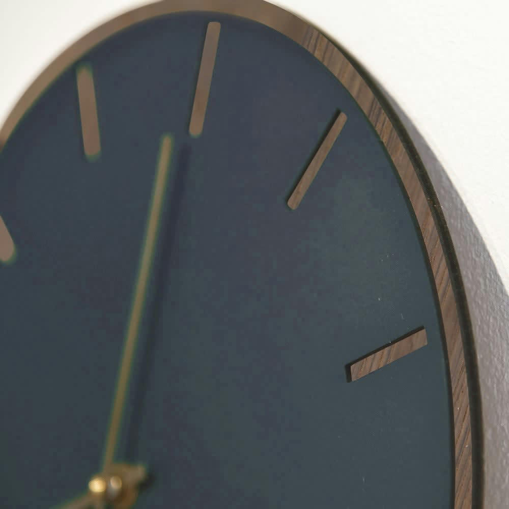 - Horloge murale en linoléum bleu D28cm