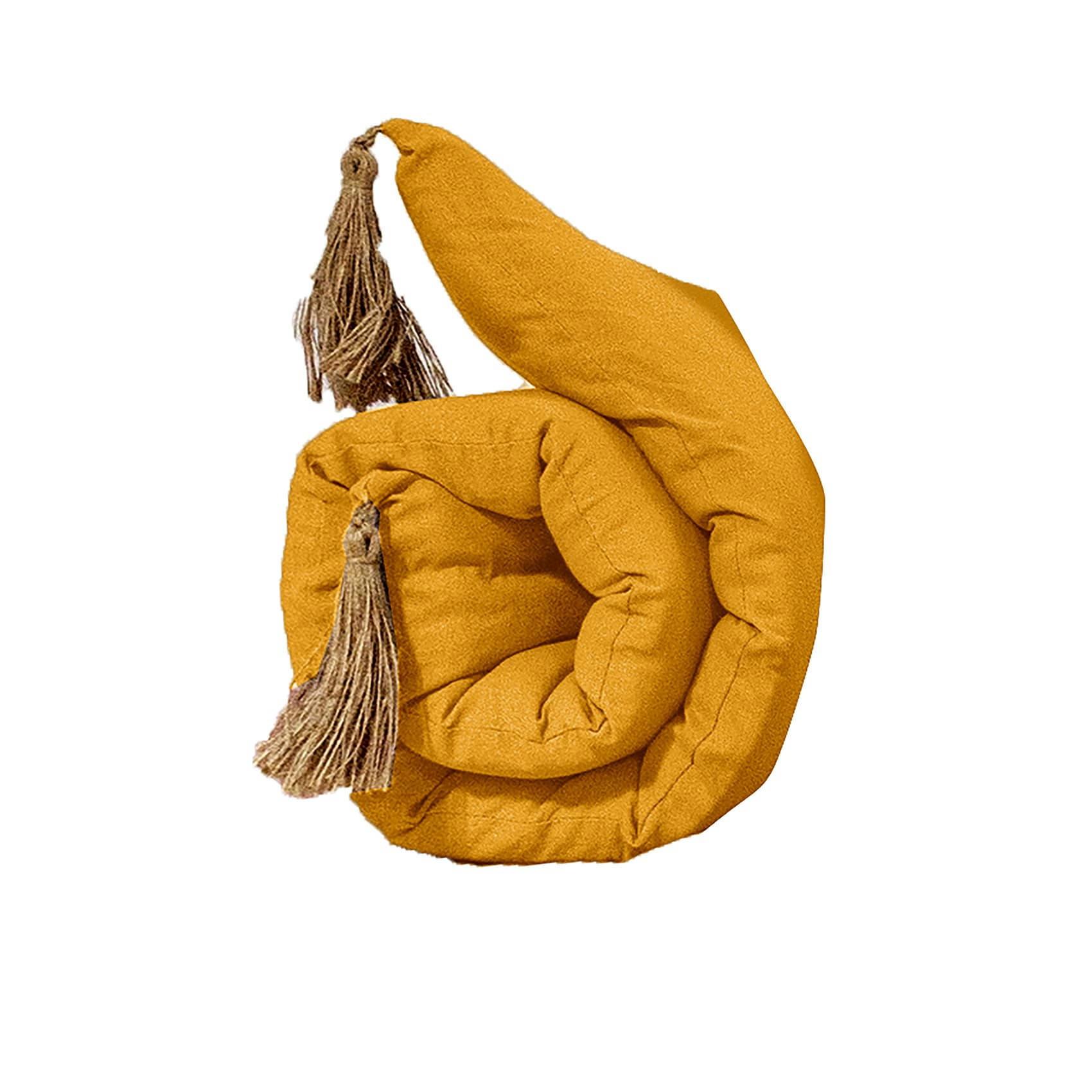 PANAMA - Futon coloré avec 4 pompons en jute