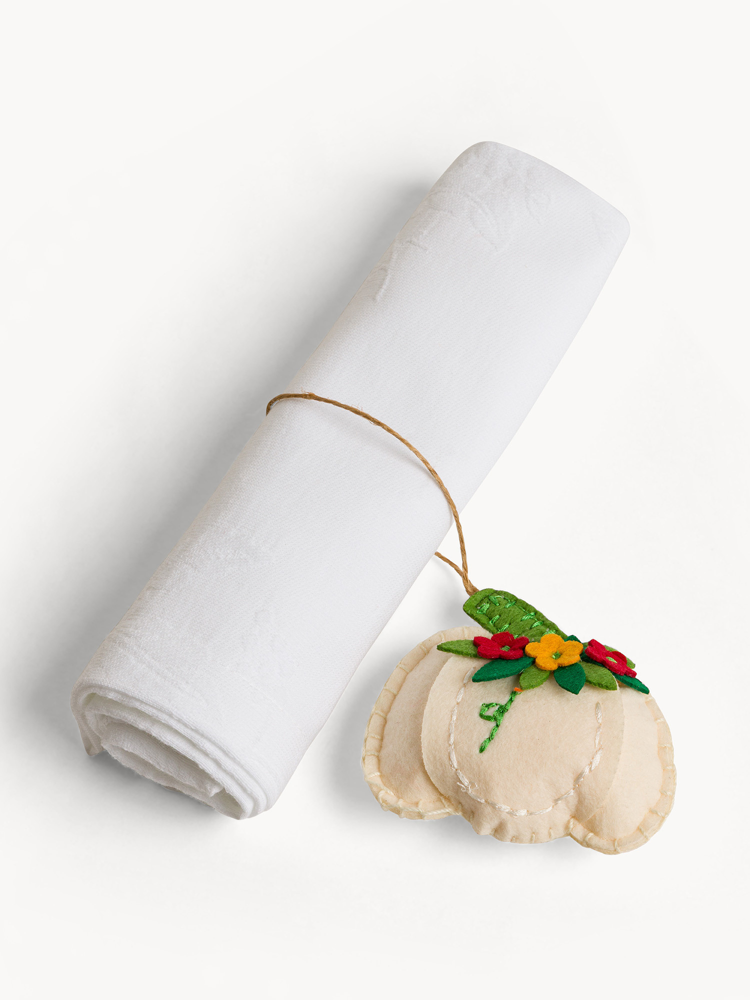 Portatovagliolo zucca in feltro