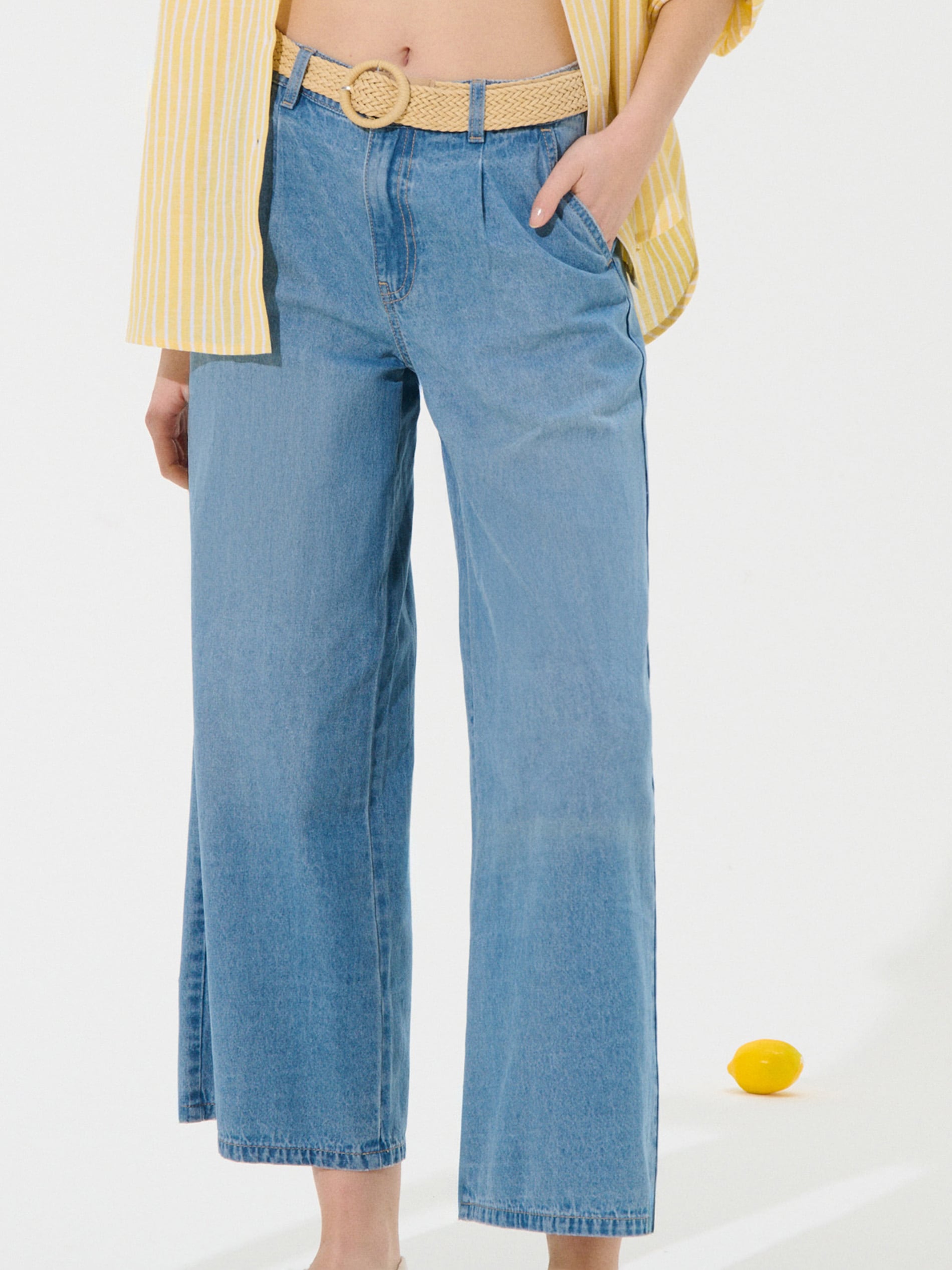 Spodnie jeansowe culotte