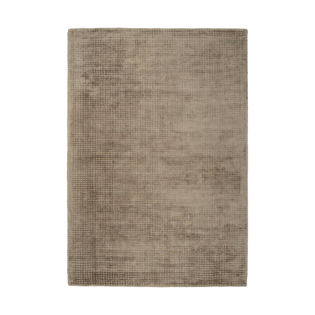 BRIDGET - Tapis moderne fait main en Viscose Taupe 120x170 cm