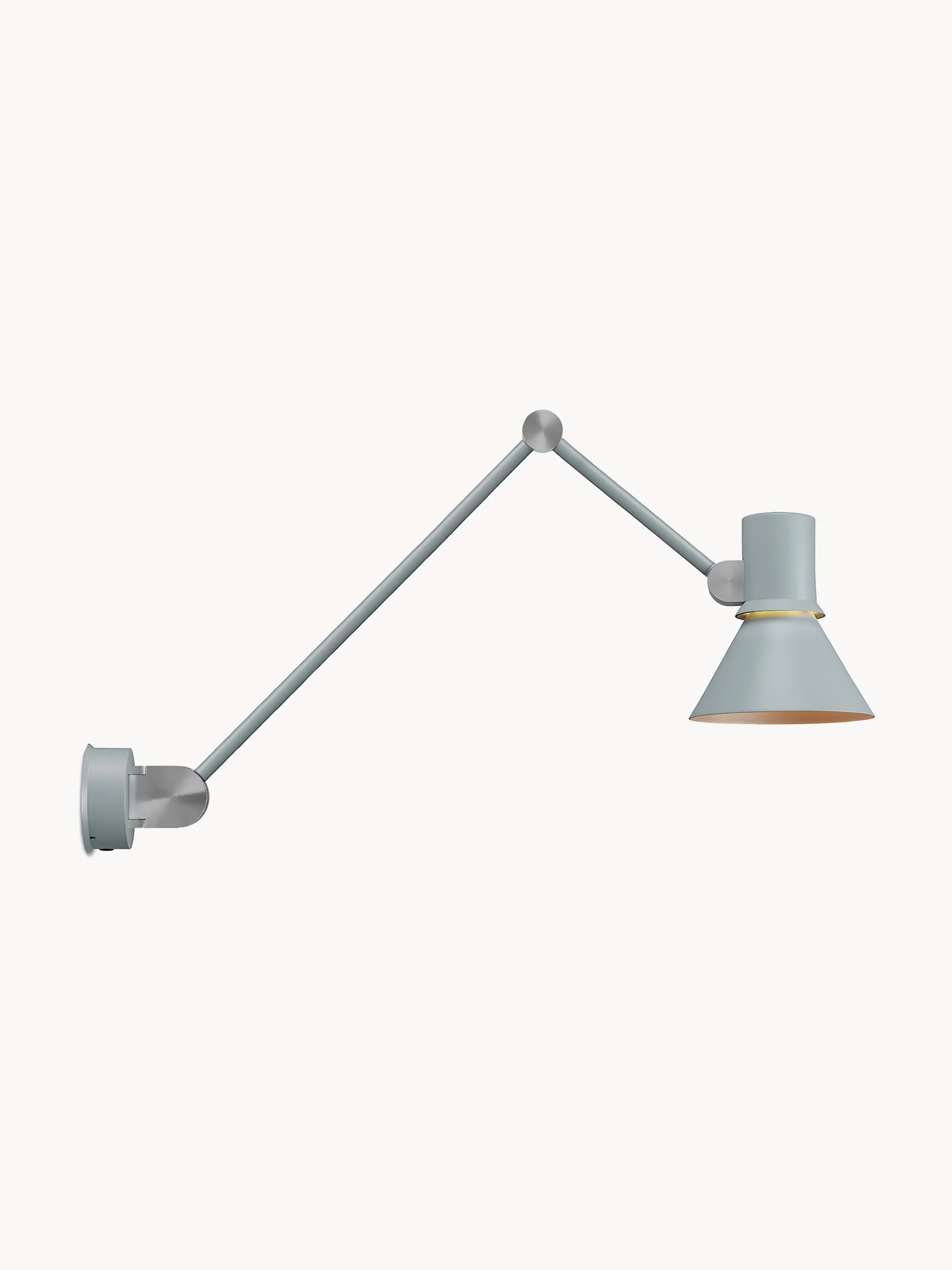 Große Wandleuchte Type 80 mit verlängertem Arm