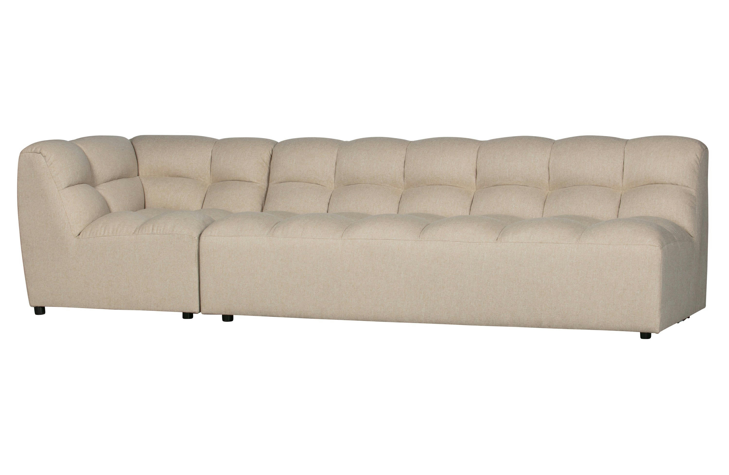 PEPPER - Fauteuil d'angle sable