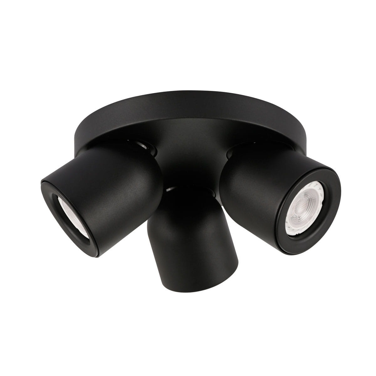 Lampa sufitowa czarna NUORA 3xGU10x35W wym: 10,5x21,5x21,5 cm Italux