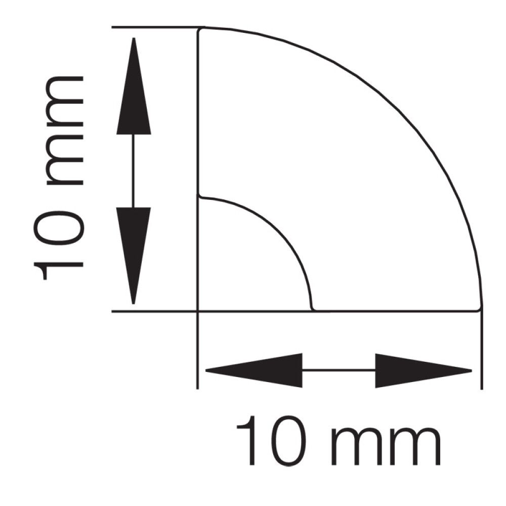 KVARTSTAFF EIKFARGET 10X10X2500MM