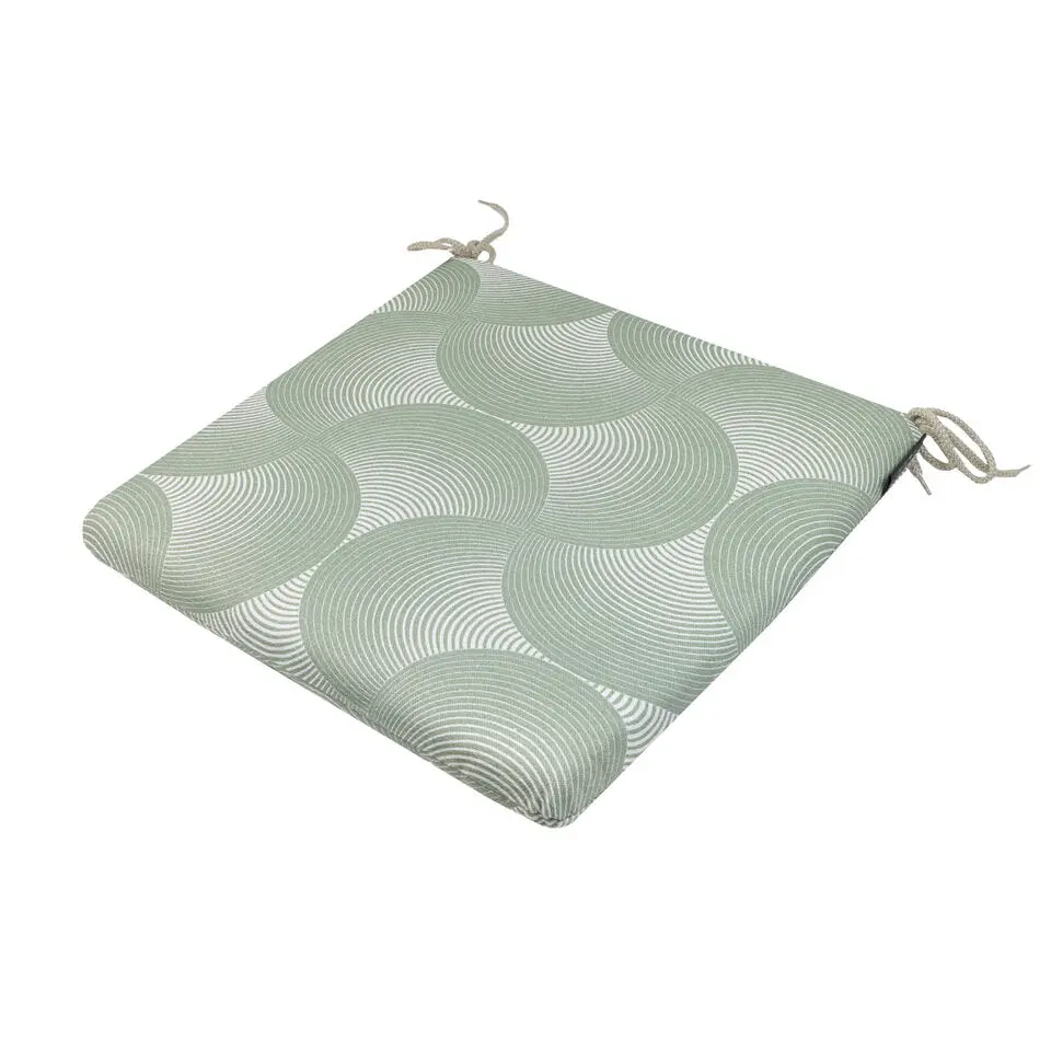 Madison - Zitkussen Napels - Groen - 40x40x4,5cm - Set van 4