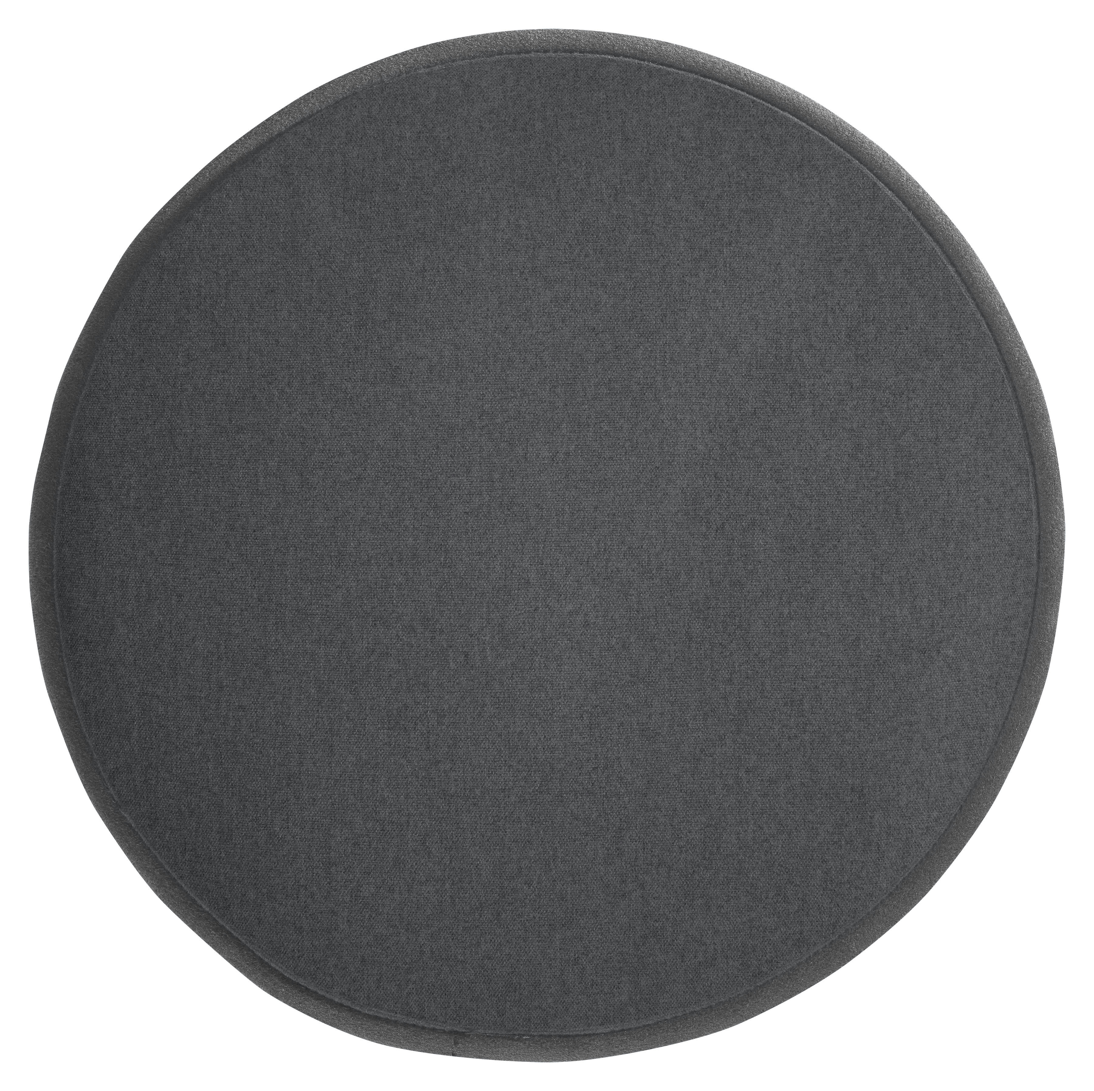 FELT - Galettes de chaise anthracite imitation feutre - Lot de 4 -  Ø 35cm