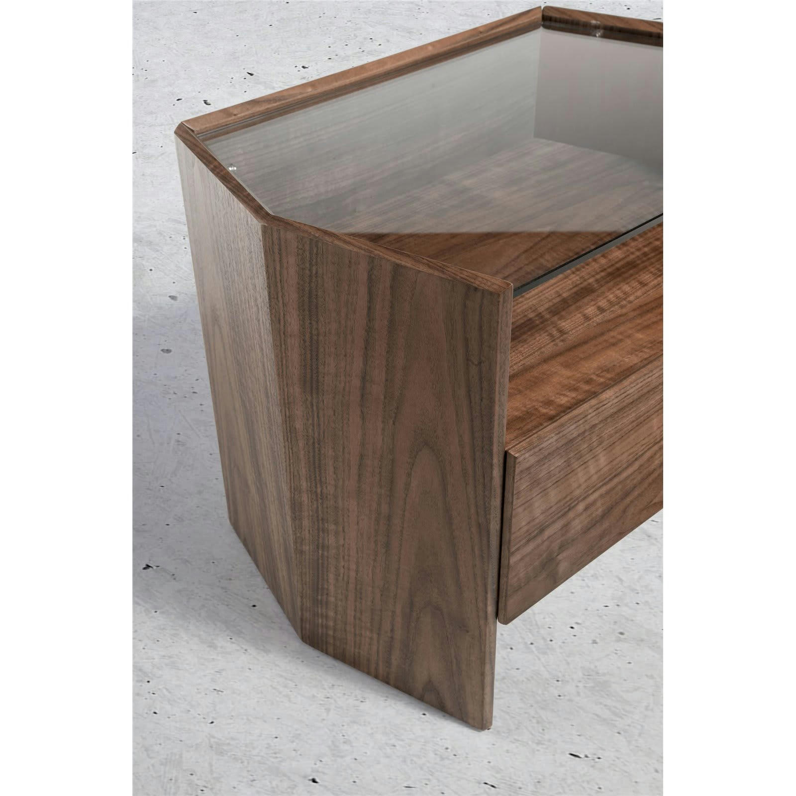 - Table chevet Bois Noyer Bois foncé