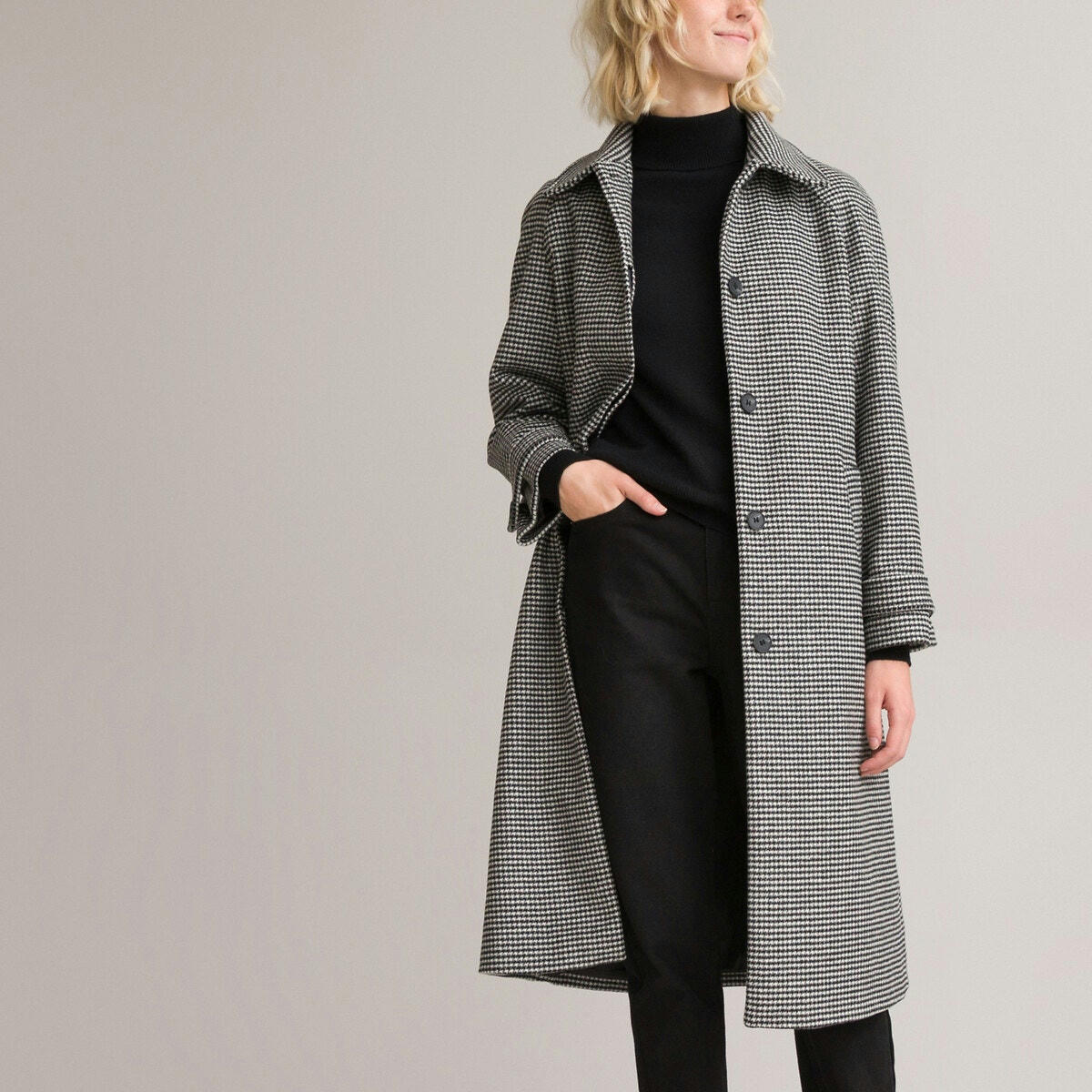 Manteau drap de laine, fabriqué en France