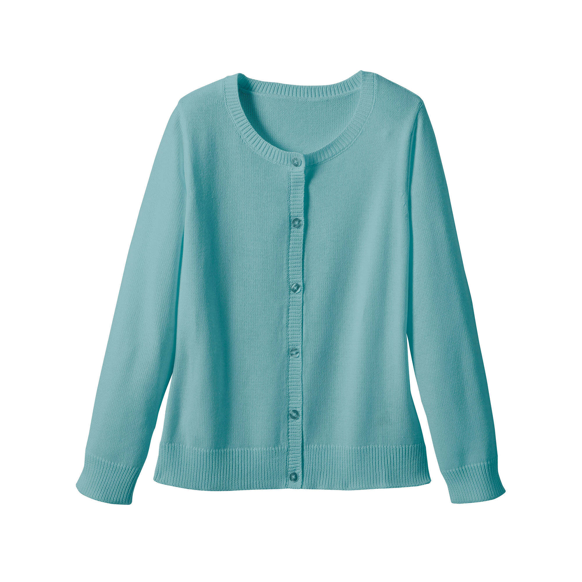 Cardigan boutonné, coton mélangé