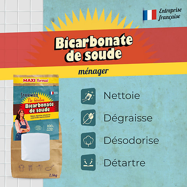 Bicarbonate de soude technique Starwax The fabulous 2,5kg
