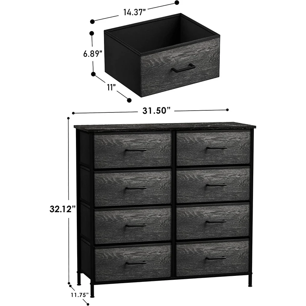 Dressers for Bedroom with 6 Drawers, Chest of Drawers for Bedroom