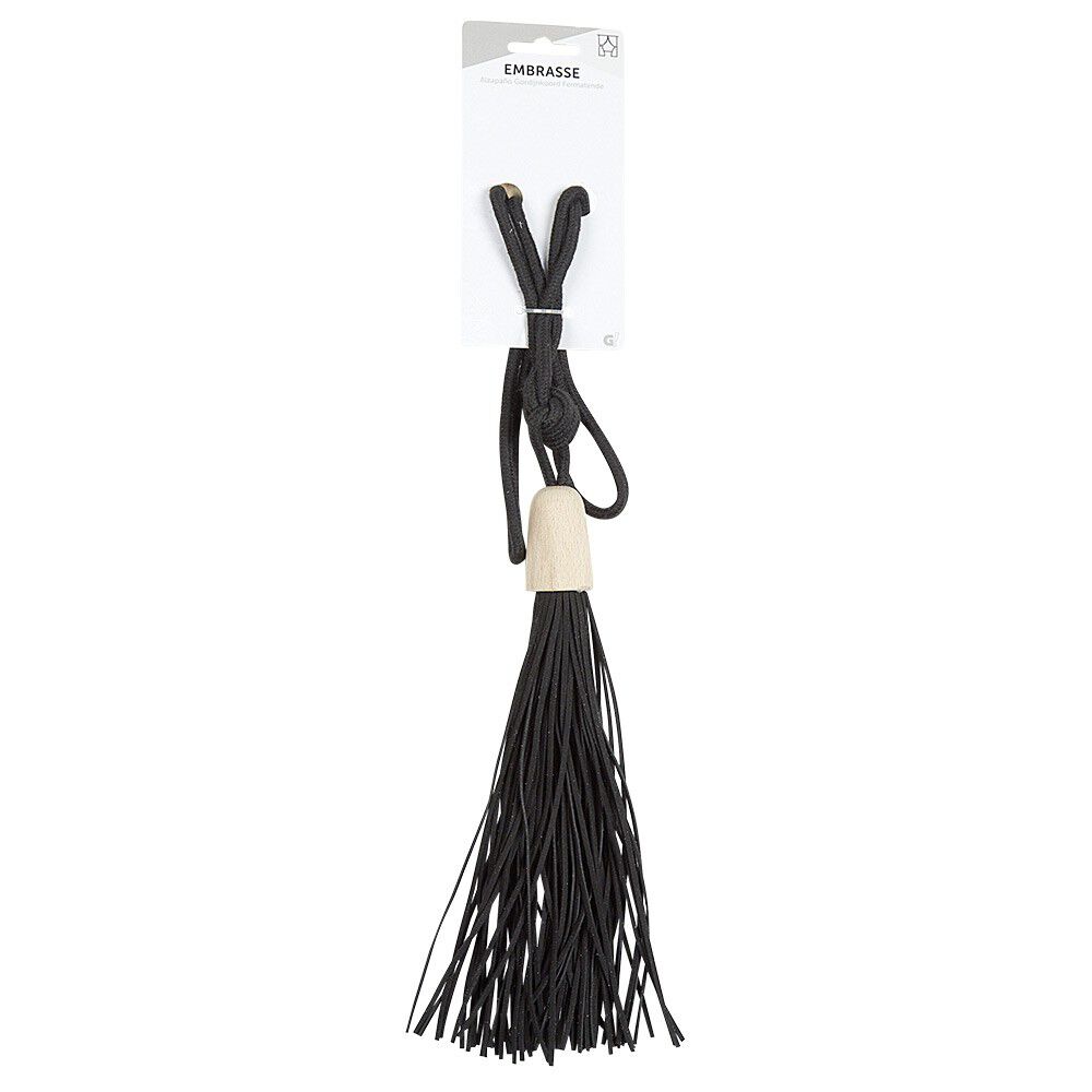 Embrasse coton bois et lien cuir