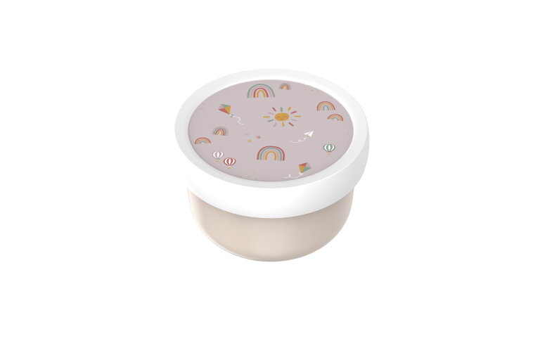 Campus fruitbox met vorkje 300 ml - Sunshine & rainbow