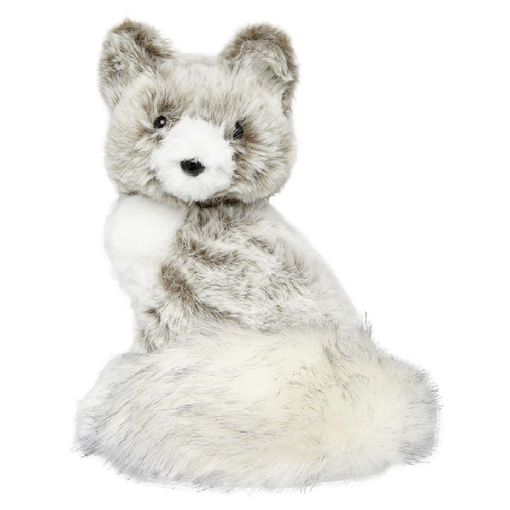 Renard en peluche No&euml;l H18 cm