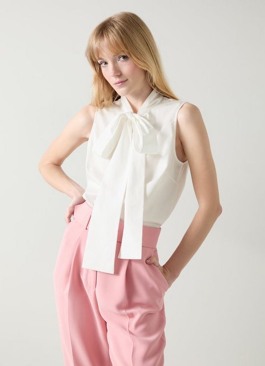 Florian White Organic Cotton Blouse