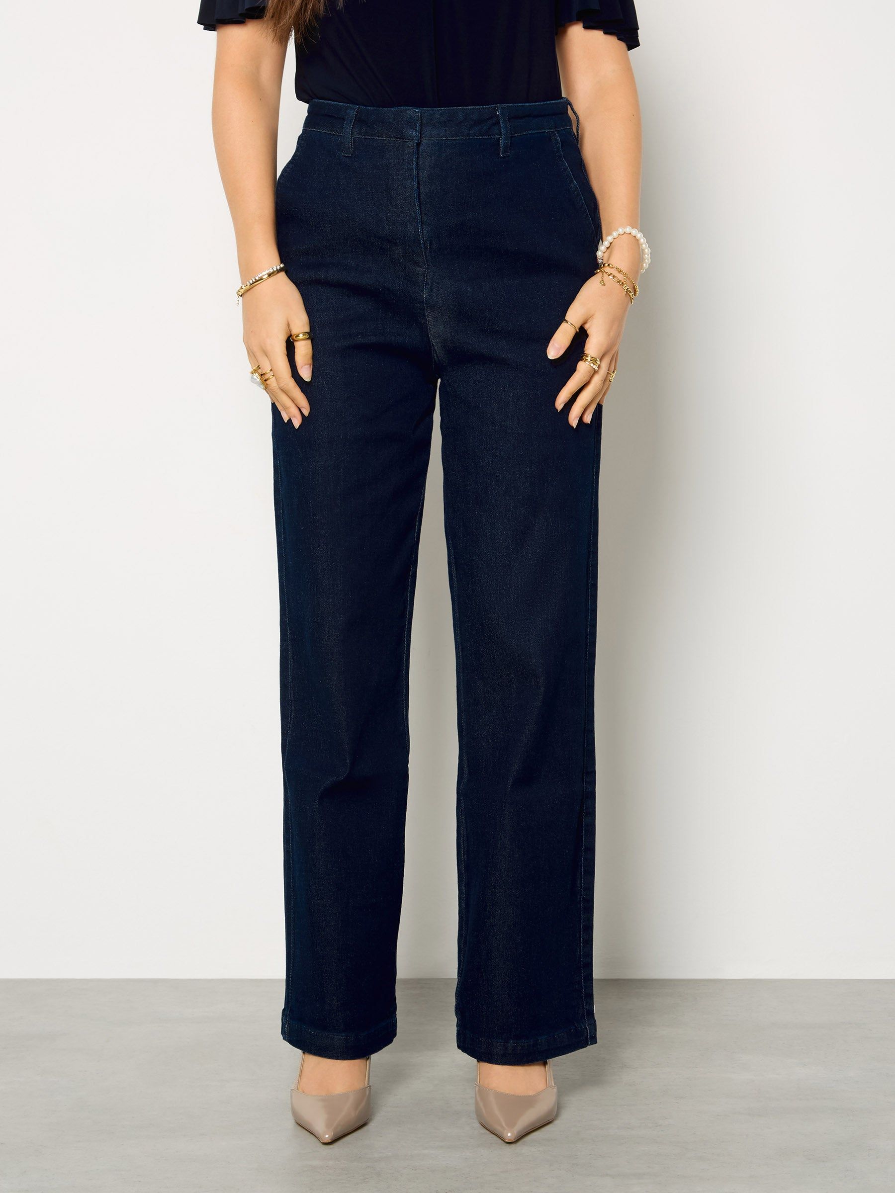 GWD by GEORGE W. DAVIES GWD Dixie Dark Indigo Straight Leg Denim Jean