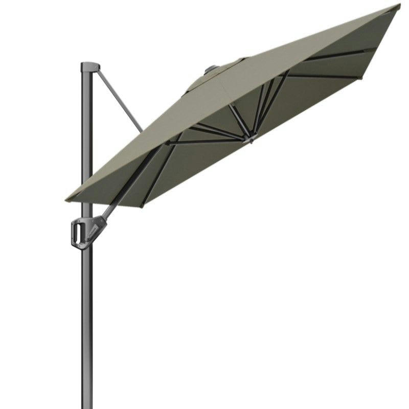 VOYAGER T1 - Parasol déporté rectangulaire 3x2 m simple inclinaison taupe