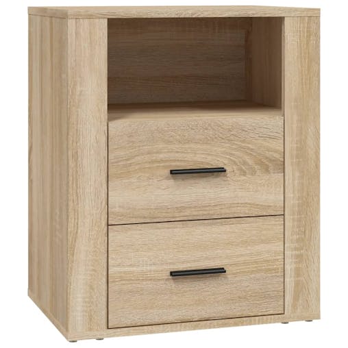 NNEVL Bedside Cabinet Sonoma Oak 50x36x60 cm Engineered Wood