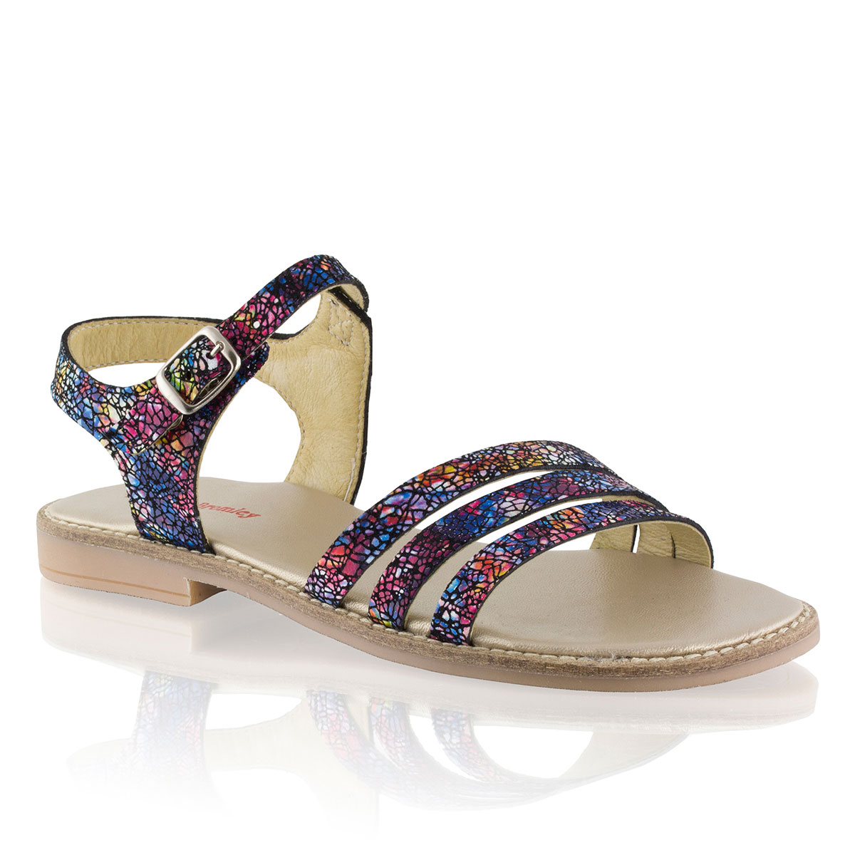 Russell & Bromley SHIMMER Open Toe Buckle Sandal