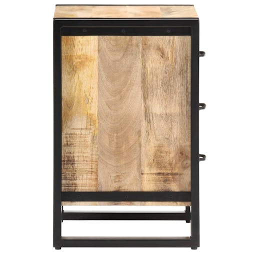 NNEVL Bedside Cabinet 40x35x55 cm Solid Mango Wood