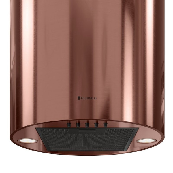 Okap przyścienny GLOBALO LOBELIO 39.1 wine copper 570 m3/h