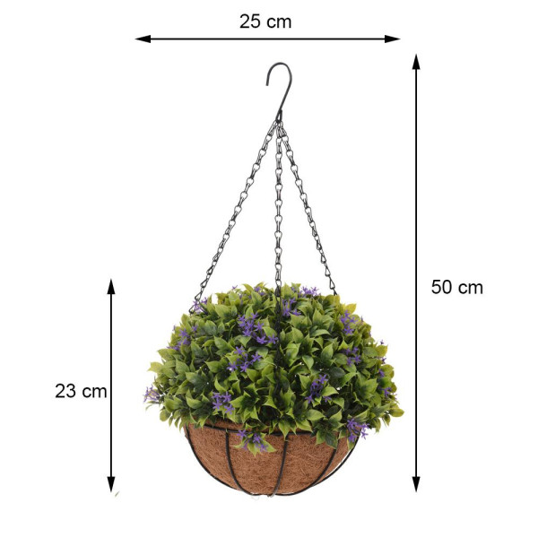 Kwiat sztuczny na Taras Balkon do Salonu Kuchni 50x25 cm