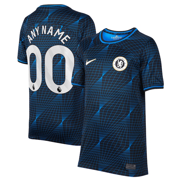 Chelsea Nike Youth 2023/24 Away Stadium Replica Custom Jersey - Navy