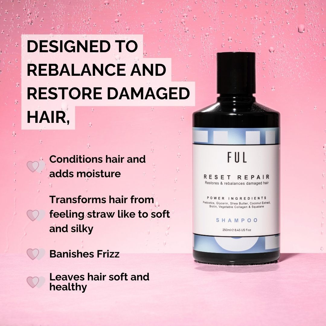 FUL Reset Repair Shampoo 250ml – Strengthening Cleanser for Dry, Damaged or Thinning Hair