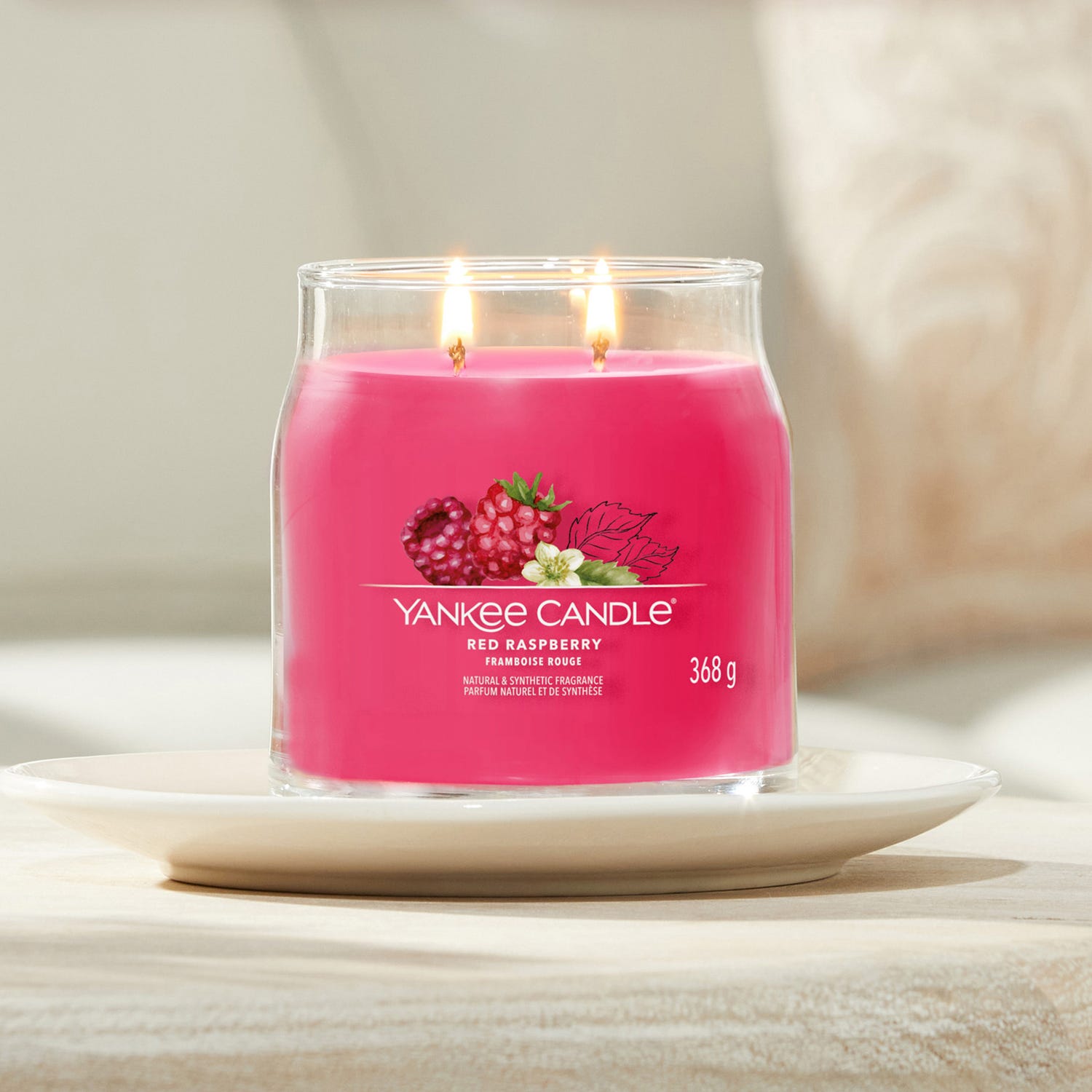 Red Raspberry, candela in giara media Yankee Candle