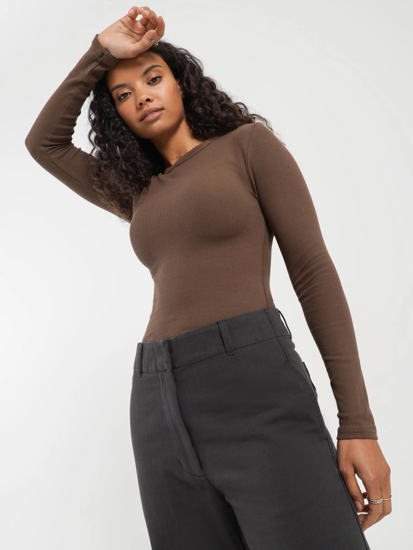 Organic Rib Long Sleeve T-Shirt