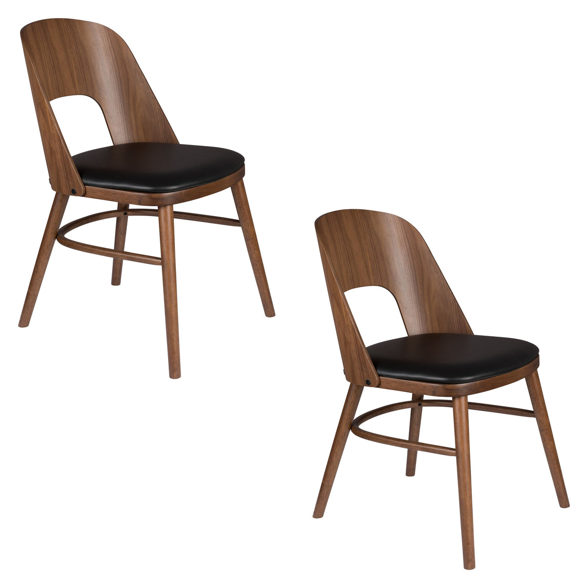 Dutchbone Talika Eetkamerstoelen Bruin - Set van 2