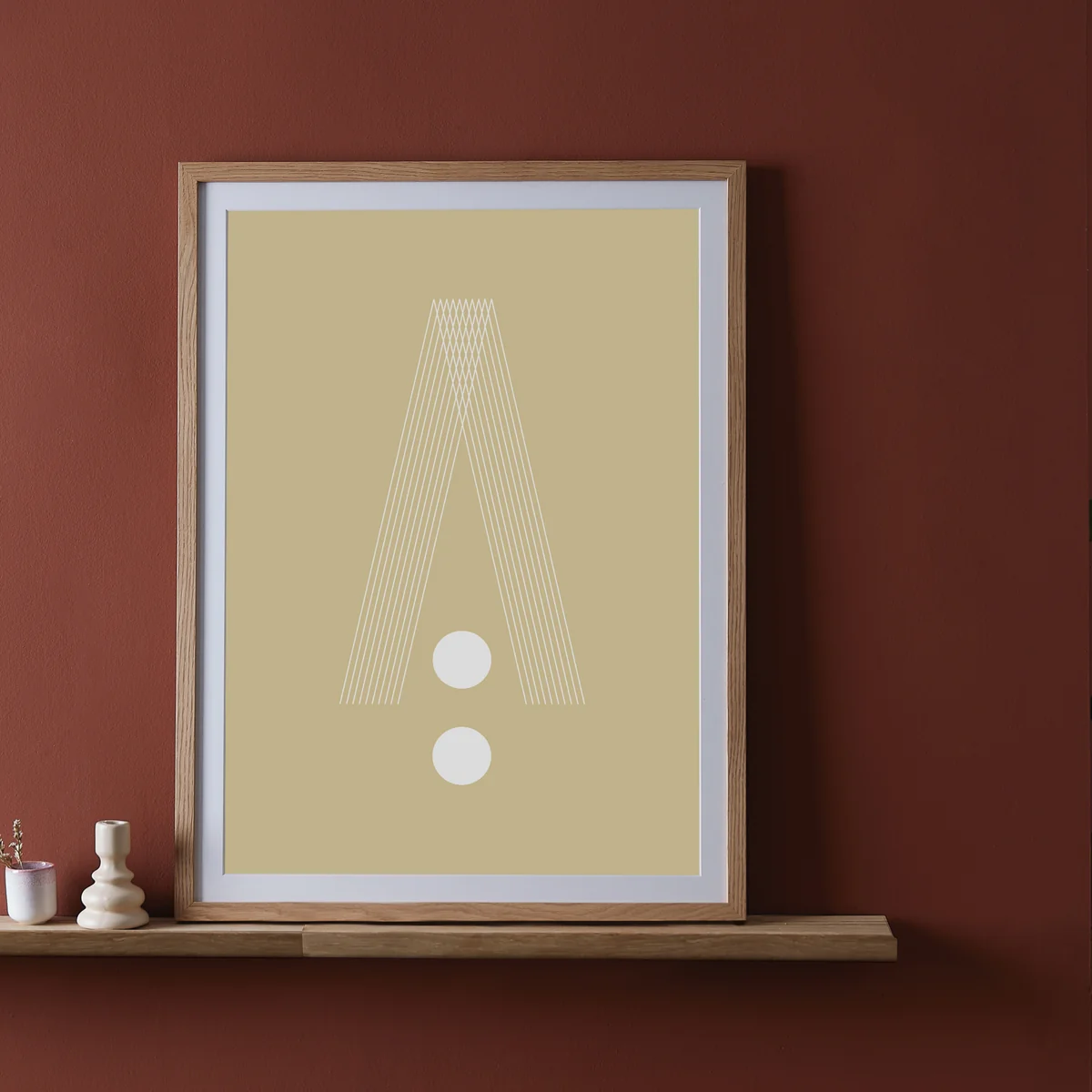 artvoll - Graphic Arches A Poster, beige, 21 x 30 cm
