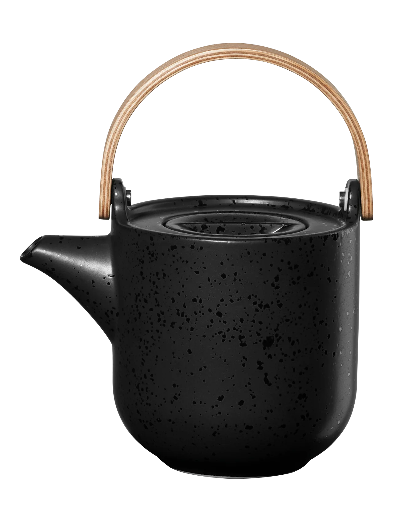 teekanne mit holzgriff, kuro