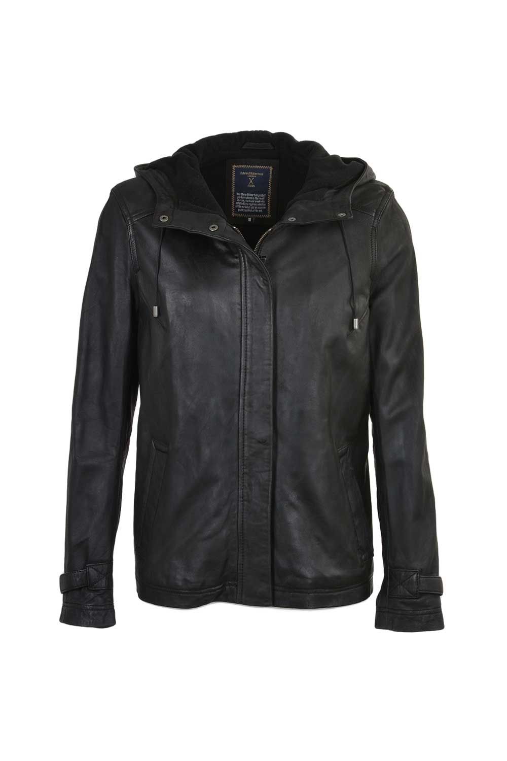 Ashwood Leather Nicola' Real Leather Hooded Jacket Women Coat